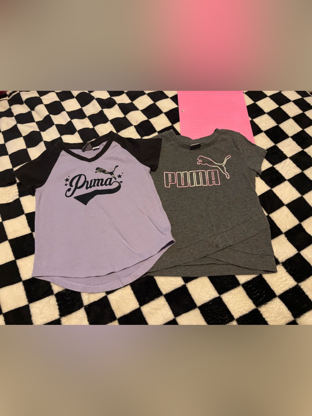 2T Puma Girls Short Sleeve Tees (light staining)